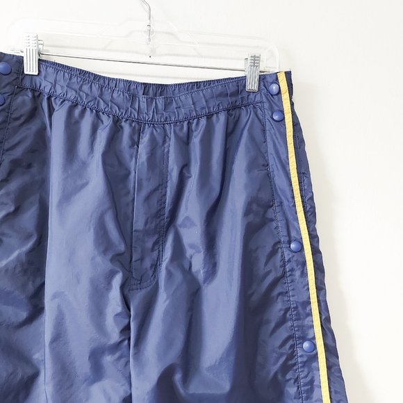 Polo Jeans Co. Ralph Lauren Windbreaker Short Pant Medium Blue Side Snap Button - Picture 4 of 11